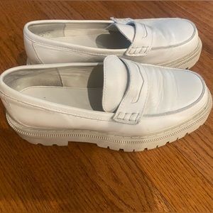 Chunky lug sole loafers